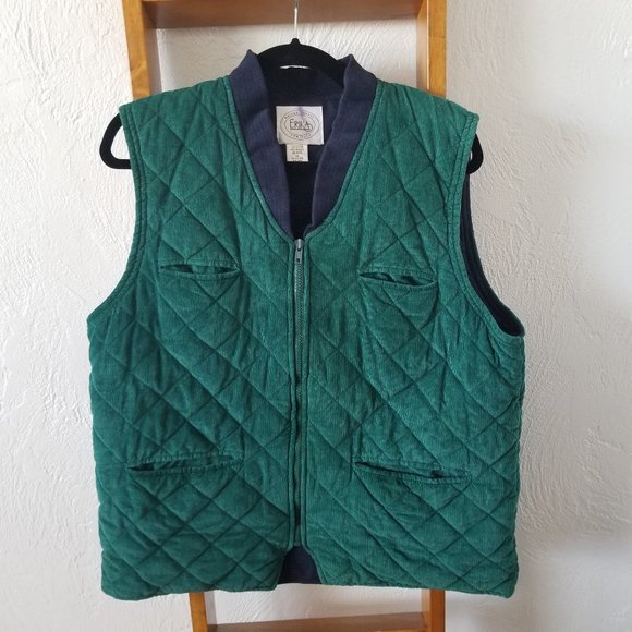 Erika Classics Plaid Shirt and Corduroy Vest M/L - Picture 7 of 10